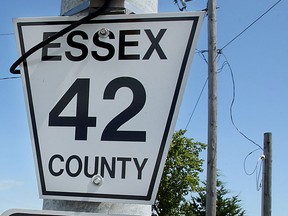 Street sign on County Road 42 in Essex County. (Windsor Star files)