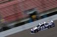 Mark Martin, driver of the #55 Aaron's Dream Machine Toyota, practises Friday for the NASCAR Sprint Cup Series Quicken Loans 400 at Michigan International Speedway in Brooklyn, Mich. (Photo by Todd Warshaw/Getty Images)