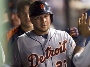 Jhonny Peralta #27 of the Detroit Tigers is pictured on May 22, 2013. (Jason Miller/Getty Images)