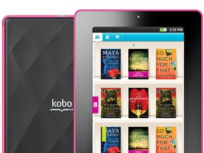 Undated photo of a Kobo Vox Colour e-book reader. (Handout)