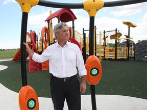 Files: Mike Clement, City of Windsor manager of parks development, stands next to a NEOS 360 interactive playground equipment at Capt. John Wilson Park in Windsor, Ont., on June 13, 2013.  (JASON KRYK/The Windsor Star)