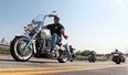 Motorcycle riders cruise down Riverside Drive West as they participate in the 3rd Annual Bob Probert Memorial Ride, Sunday, June 23, 2013 in Windsor-Essex.  (DAX MELMER/The Windsor Star)