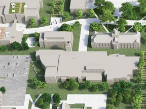 A shot of the campus from the University of Windsor's master plan.
