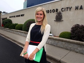City of Windsor intern Laura Robinson is working with CAO's office for the summer, Tuesday June 25, 2013. (NICK BRANCACCIO/The Windsor Star)