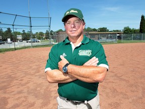 Doug Wiseman was introduced as the new coach of the women's fastball team at St. Clair College. (DAN JANISSE/The Windsor Star)