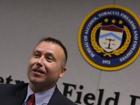 ATF special agent Brian Beardsley is photographed at the ATF Detroit Field Division on Friday, June 14, 2013.               (TYLER BROWNBRIDGE/The Windsor Star)
