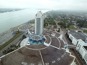 The view from the 27th floor of the Augustus Tower at Caesars Windsor on Monday, June 10, 2013.  (TYLER BROWNBRIDGE/The Windsor Star)