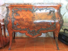 Louis XV-style commode: $4,000+