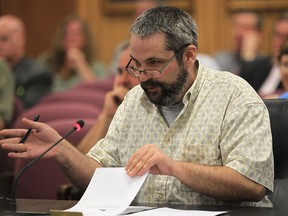 Ward 3 resident Paul Synnott speaks at a city council meeting on July 9, 2012. (Windsor Star files)