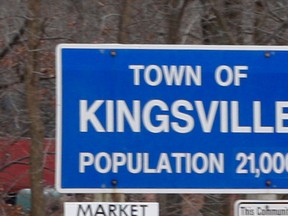 Town of Kingsville sign. (Windsor Star files)