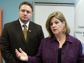 MPP Taras Natashak and Ontario NDP leader Andrea Horwath in Windsor in February, 2013. (Windsor Star files)