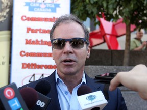 Caesars Windsor President and CEO Kevin Laforet talks to the media about single sports betting and Bill C-290 at Charles Clark Square Friday, June 14, 2013 at Charles Clark Square. (DYLAN KRISTY/The Windsor Star)