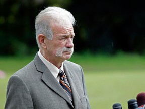 Pastor Terry Jones of the Dove World Outreach Center speaks at a news conference in Gainesville, Fla. Sept. 8, 2010. (Associated Press files)