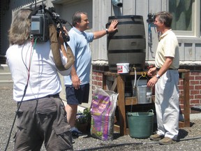 Mark Cullen spreads the word about using rain water in the garden. Rain water is 30 to 40 per cent oxygen and all plants benefit from generous doses of it.