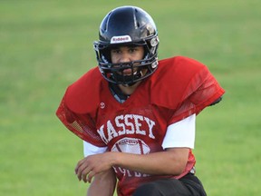 Essex Ravens QB Brandon Reaume  ran for two touchdowns and threw for another in a 23-22 loss to the Cambridge Lions Saturdayl.  (Windsor Star files)