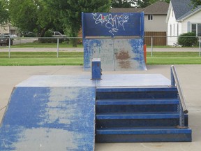 The skateboard park near Fairview Avenue in Essex. (Monica Wolfson/Windsor Star)