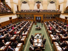 A view of the provincial legislature. (Tyler Anderson/National Post)