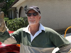 Dave Bredner, who lives on Beachdale Road in Forest Glade, is out working on his yard, Monday, June 17, 2013.  Bredner wishes the city would do a better job at maintaining the city owned trees in Forest Glade.  (DAX MELMER/The Windsor Star)