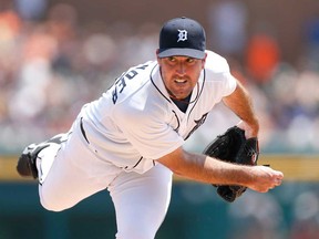 Detroit starter Justin Verlander pitches to the Boston Red Sox at Comerica Park June 23, 2013 in Detroit. The Tigers won 7-5. (Gregory Shamus/Getty Images)