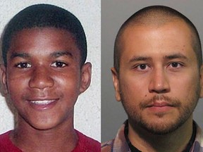 This combo image made from file photos shows Trayvon Martin, left, and George Zimmerman. Jurors found Zimmerman not guilty of second-degree murder in the fatal shooting of 17-year-old Martin in Sanford, Fla. (AP Photos, File)