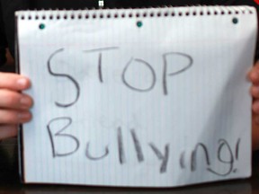 File photo of anti-bullying sign. (Windsor Star files)