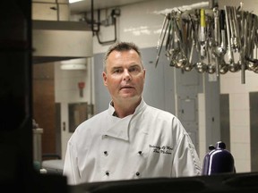 David McEwen, department head, food services at the University of Windsor, is organizing the meals for all athletes involved with the upcoming International Children's Games in Windsor, Ont. (DAN JANISSE/The Windsor Star)