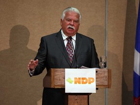 NDP candidate Percy Hatfield takes part in the Windsor-Essex Regional Chamber of Commerce debate for candidates in the Windsor-Tecumseh byelection at the Caboto Club in Windsor on Thursday, July 18, 2013.            (TYLER BROWNBRIDGE/The Windsor Star)