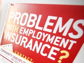Employment insurance sign. (Windsor Star files)
