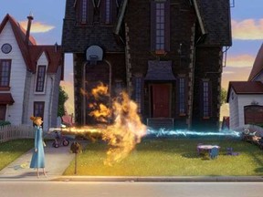This film file publicity image released by Universal Pictures shows characters Lucy, voiced by Kristen Wiig, left, and Gru, voiced by Steve Carell in Despicable Me 2. The minions of Despicable Me 2 ran away with the July 4th box office, leaving the Johnny Depp Western The Lone Ranger in the dust. (AP Photo/Universal Pictures, File)