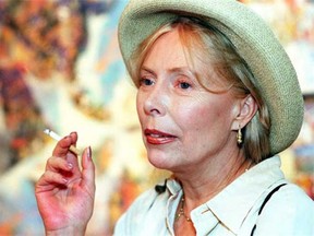 In this July 2000 file photo, Joni Mitchell is shown at a press conference in Saskatoon. (Richard Marjan, The StarPhoenix)