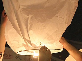 File photo of a floating lantern. (Windsor Star files)