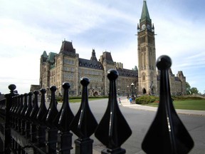 File photo of the Parliament Buildings in Ottawa.