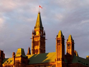 Parliament buildings in Ottawa.