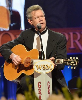 Country singer Randy Travis performs at the funeral service for George Jones at The Grand Ole Opry on May 2, 2013 in Nashville. Travis is in critical condition in a Texas hospital and was taken there Sunday, July 7, 2013.  (Photo by Rick Diamond/Getty Images for GJ Memorial)