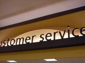 File photo of customer service sign. (Google Images)