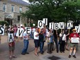 More than 200 people showed up for the meeting at Mackenzie Hall in West Windsor, Ont., to decide the fate of Ojibway Shores on Wednesday, July 3, 2013.  (DOUG SCHMIDT/The Windsor Star)