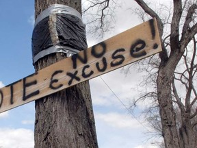 File photo of a voting sign. (Windsor Star files)
