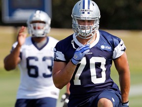 Windsor's Tyrone Crawford works out with the Dallas Cowboys during rookie minicamp last year at Valley Ranch Complex in Irving, Texas. (Photo by Layne Murdoch/Getty Images)