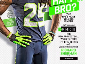 All-Pro cornerback Richard Sherman is on the cover of this week's Sports Illustrated. (Courtesy of SI)