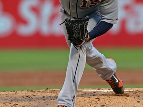 Detroit's Anibal Sanchez delivers a pitch against the Chicago White Sox at U.S. Cellular Field. (Photo by Jonathan Daniel/Getty Images)