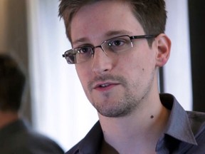 Edward Snowden, who has been working at the National Security Agency for the past four years, speaking during an interview with The Guardian newspaper at an undisclosed location in Hong Kong. (AFP PHOTO / THE GUARDIAN)