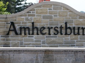 A sign welcoming people to Amherstburg, Ont. shown Friday, July 19, 2013. (DAN JANISSE/The Windsor Star)