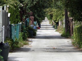 An alley is pictured the Walkerville area of Windsor on Monday, September 24, 2012.                (TYLER BROWNBRIDGE / The Windsor Star)