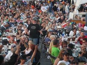 A large crowd is shown Friday, July 12, 2013, at the Windsor Bluesfest International event in Windsor, Ont. (DAN JANISSE/The Windsor Star)