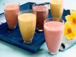 A protein shake or smoothie is what you need after a workout. Eat carbs to fuel you up before you start to exercise.