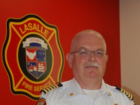 LaSalle Fire Chief Dave Sutton is pictured at the new fire department building on Normandy Wednesday, July 10, 2013. The fire department is now housed in the former environmental services building and was moved as part of LaSalleÕs new $32.5-million civic complex construction. (JULIE KOTSIS/The Windsor Star)