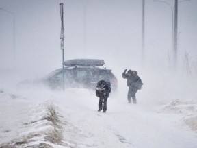 For at least one person, the below freezing temperatures and blizzard conditions of Minsk, Belarus in March beats hot and humid, non-pantyhose weather of summer in Windsor. (AFP/Getty Images files)