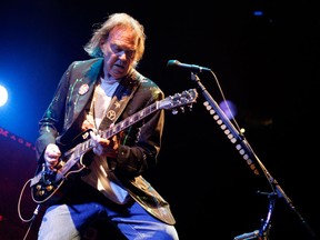 Sun Parlour Folk Music Society and The Bank Theatre will pay tribute to Canadian music icon Neil Young, above, on Saturday, July 6. (JASON DECROW / Associated Press files)