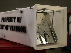 One of the City of Windsor's new skunk traps is shown in this July 9, 2013 image. (Nick Brancaccio / The Windsor Star)