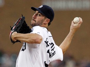 Detroit's Justin Verlander delivers a pitch against the Chicago White Sox in the second inning at Comerica Park on July 9, 2013 in Detroit, Michigan. (Photo by Duane Burleson/Getty Images)